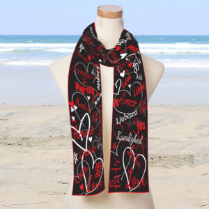 <span style="font-weight:400;">LOVE Oblong Scarf</span> - 12″ x 66″