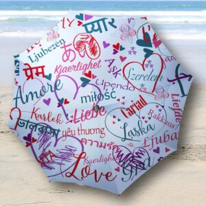 <span style="font-weight:400;">LOVE Folding Umbrella White</span>