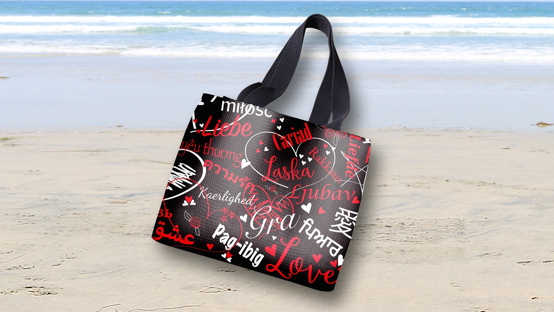 <span style="font-weight:400;">LOVE Canvas Tote Bag</span>