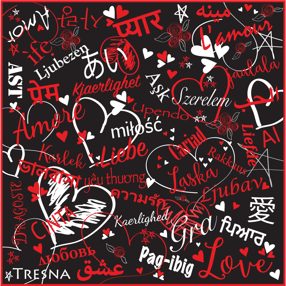 <span style="font-weight:400;">LOVE Square</span> - 17"